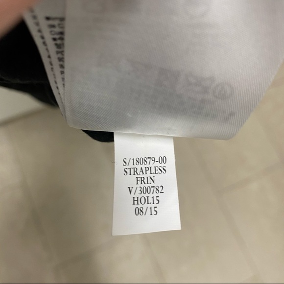 NWT Banana Republic Dress Strapless (or with straps) Fringe 0P - Picture 3 of 10